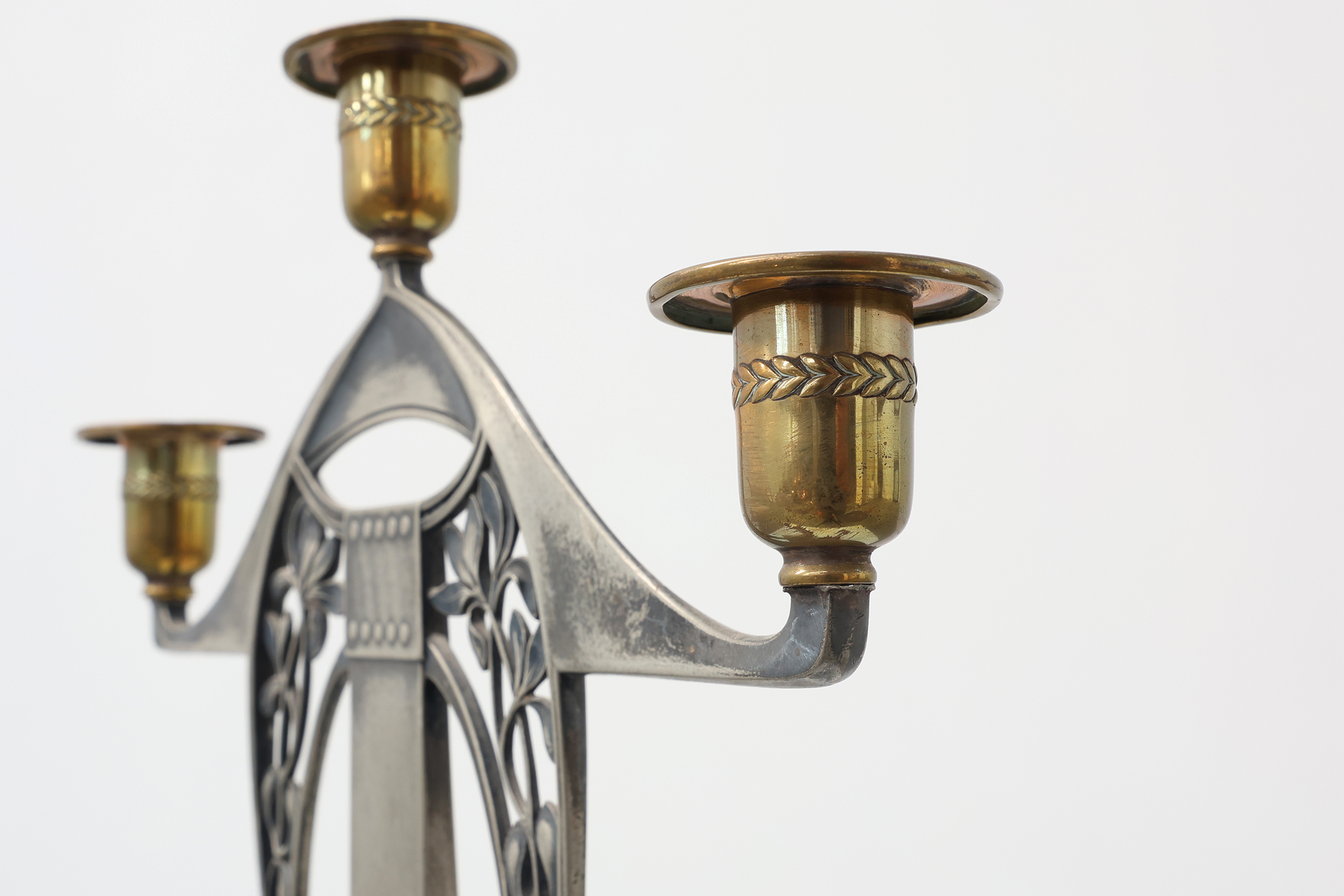 Art Nouveau Three‑Arm Candelabrum by WMF, Early 20th Centurythumbnail